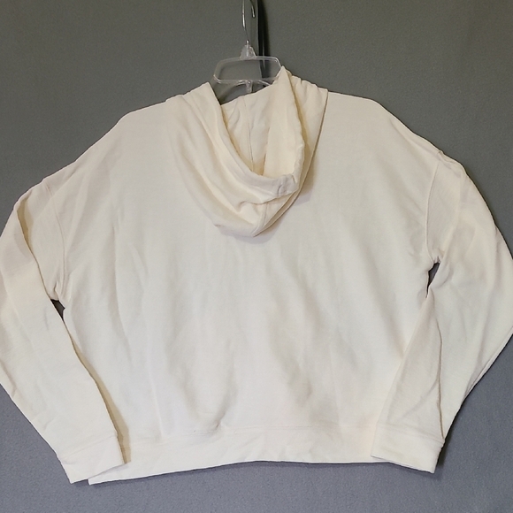OLD NAVY Women's Cream Full Zip-Up Hoodie - Size Medium - Picture 10 of 12